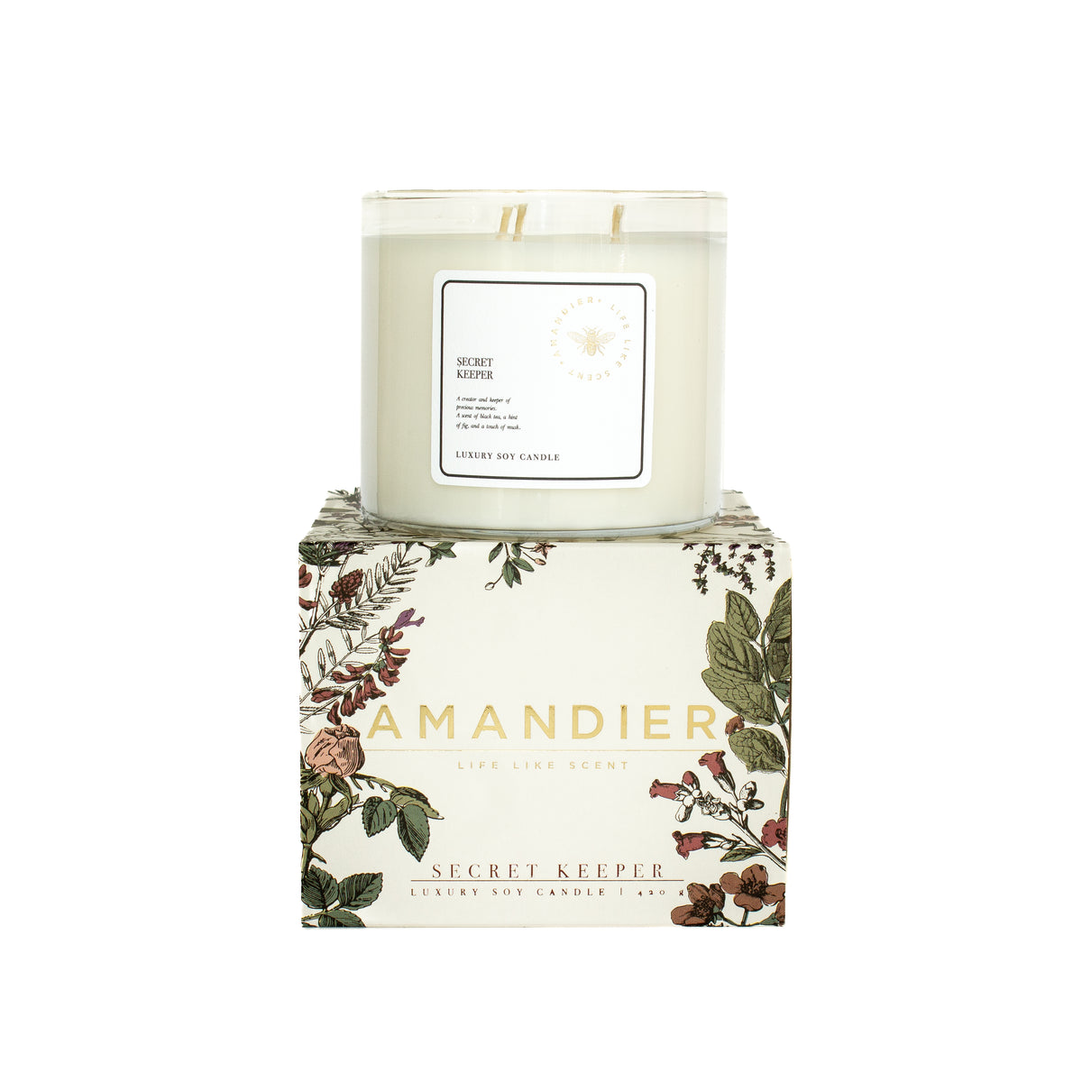 SOY CANDLE - 3 WICKS / SECRET KEEPER