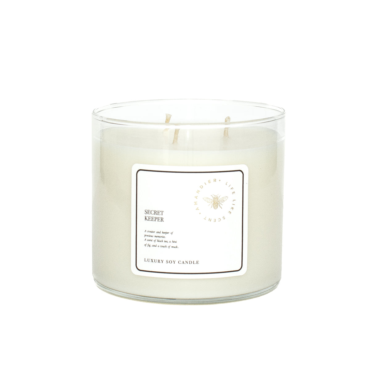 SOY CANDLE - 3 WICKS / SECRET KEEPER