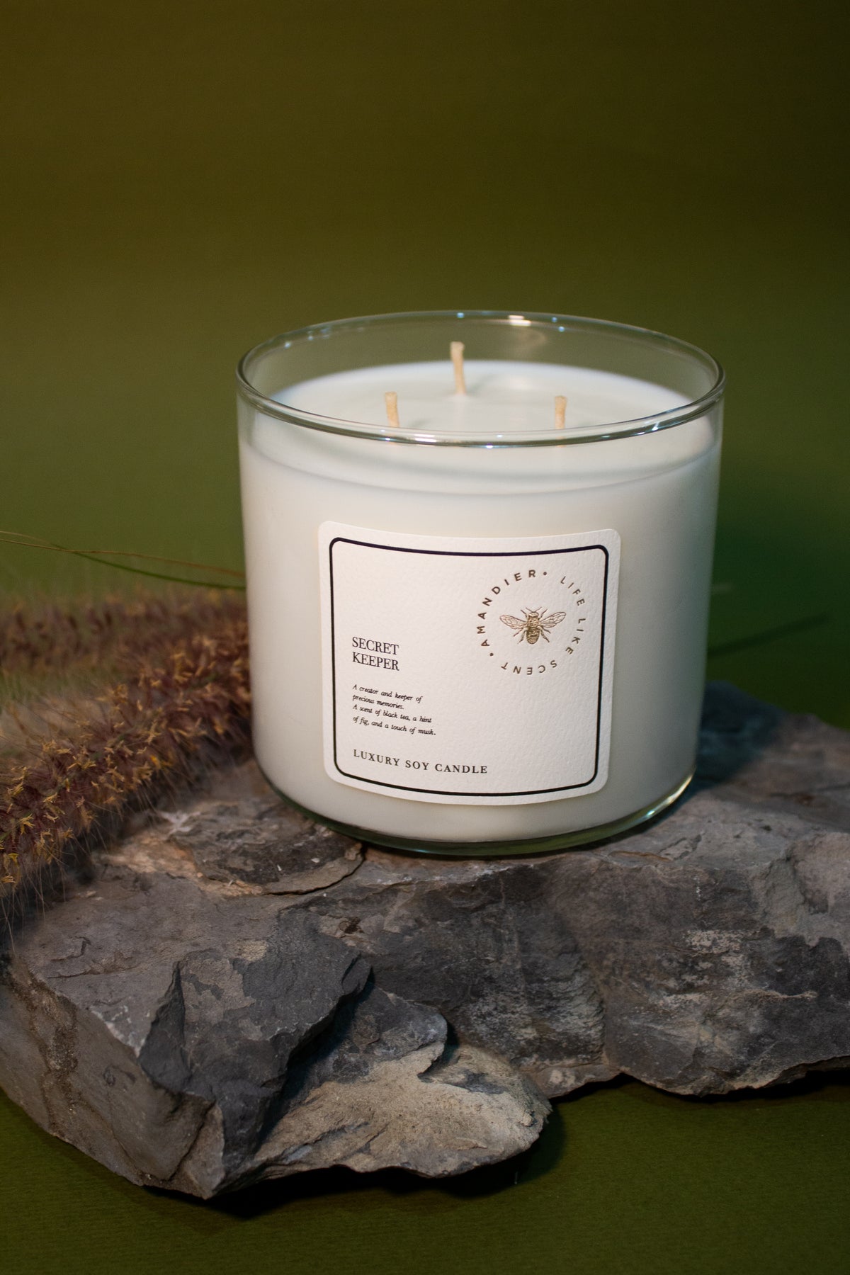 SOY CANDLE - 3 WICKS / SECRET KEEPER