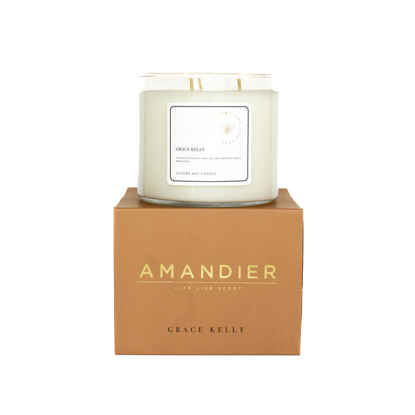 Soy Candle - 3 wicks / Grace Kelly