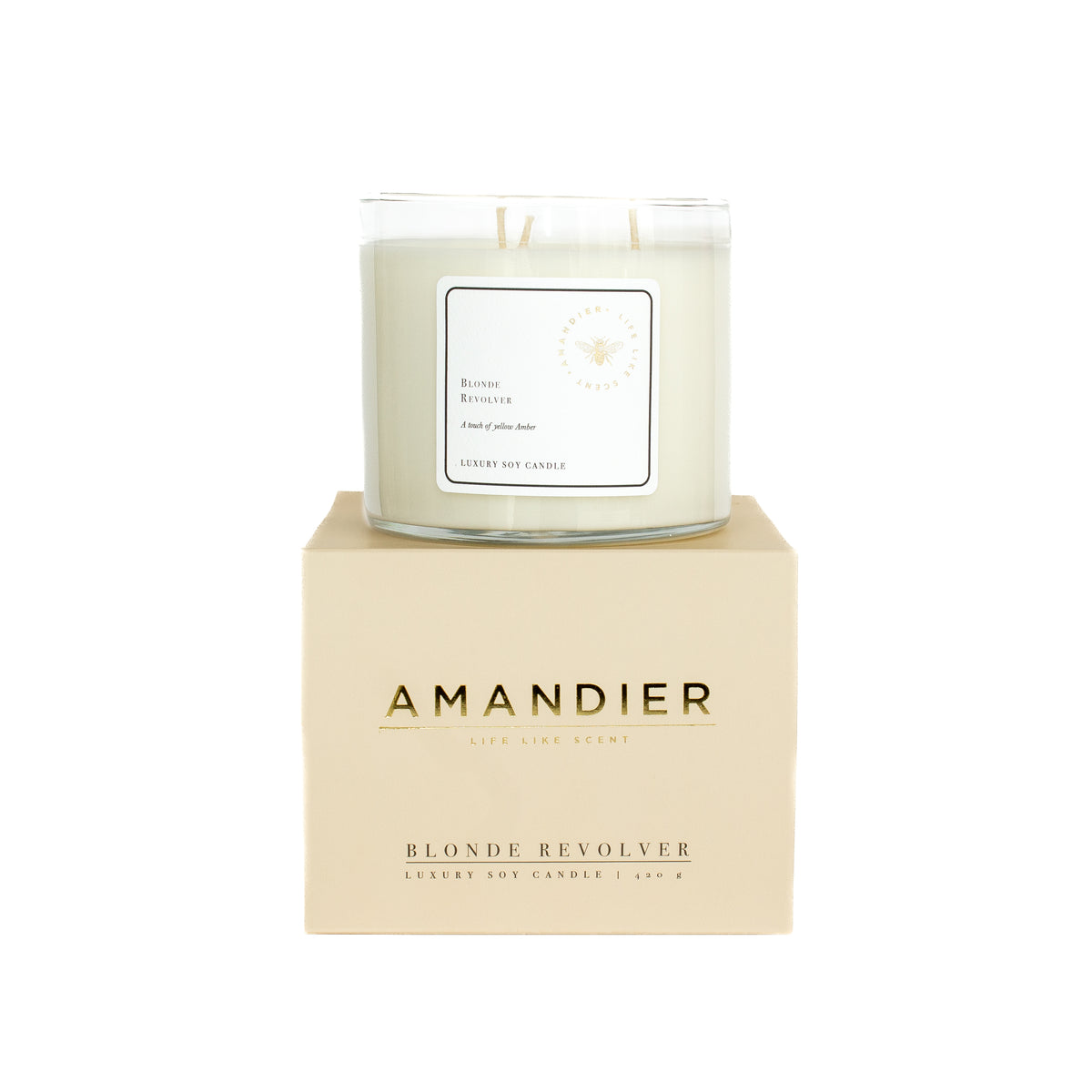 Soy Candle - 3 wicks / Blonde Revolver