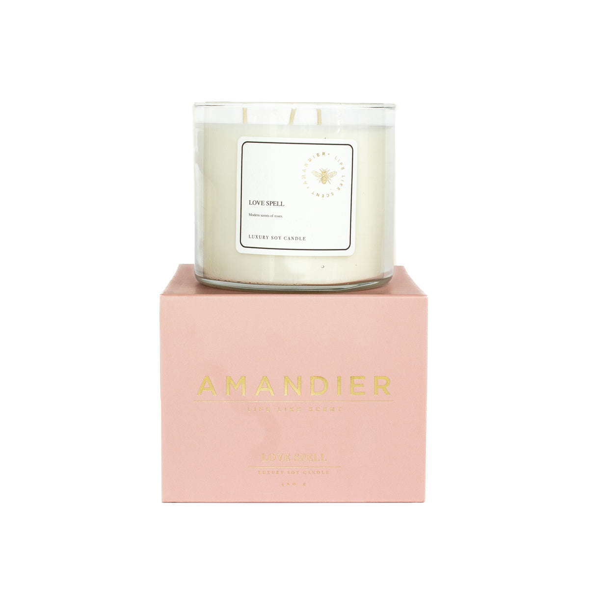 Soy Candle - 3 wicks / Love Spell