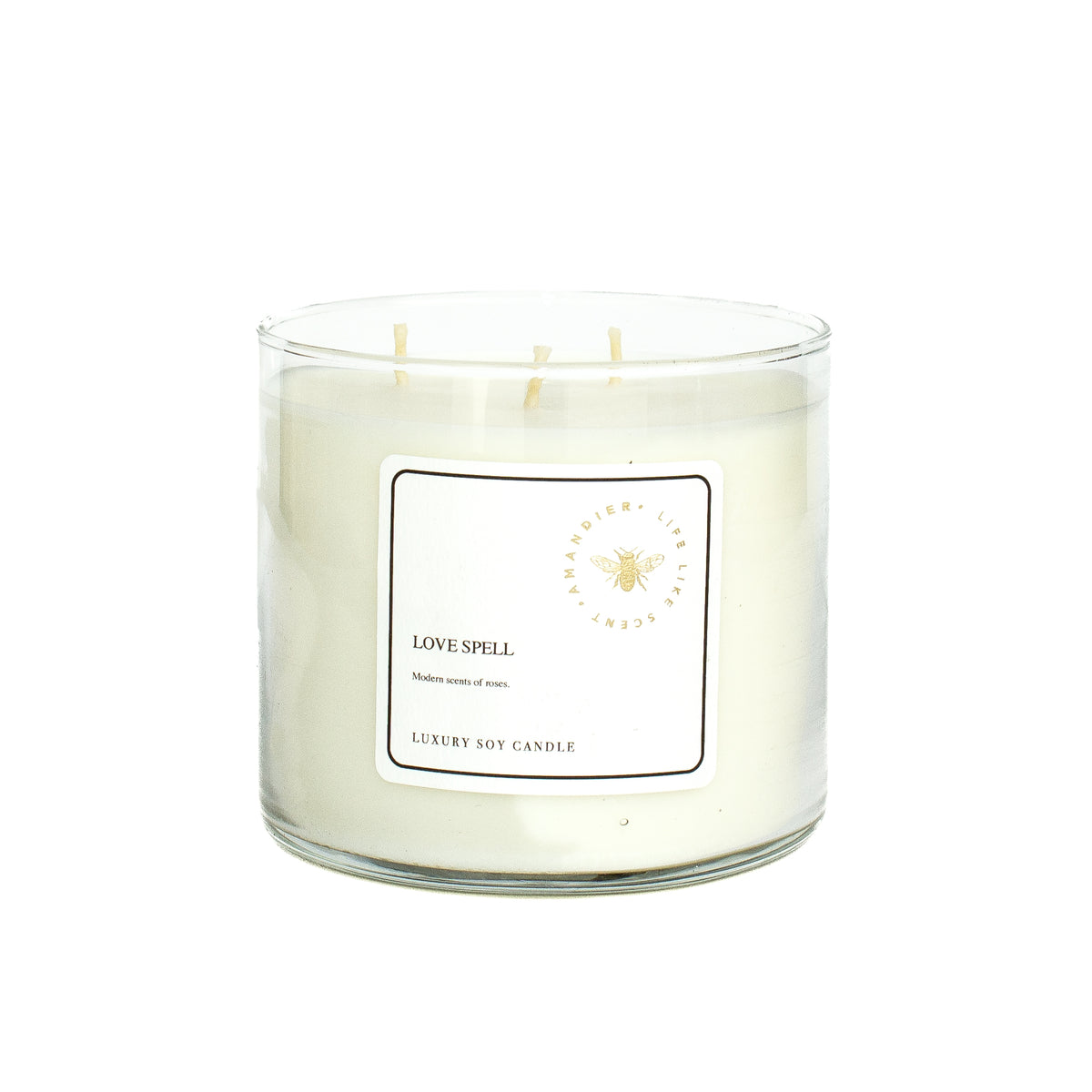 Soy Candle - 3 wicks / Love Spell