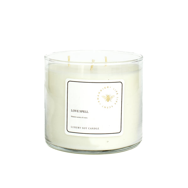 Soy Candle - 3 wicks / Love Spell