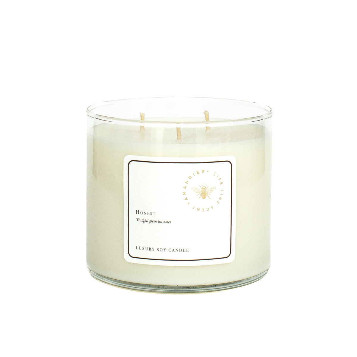Soy Candle - 3 wicks / Honest