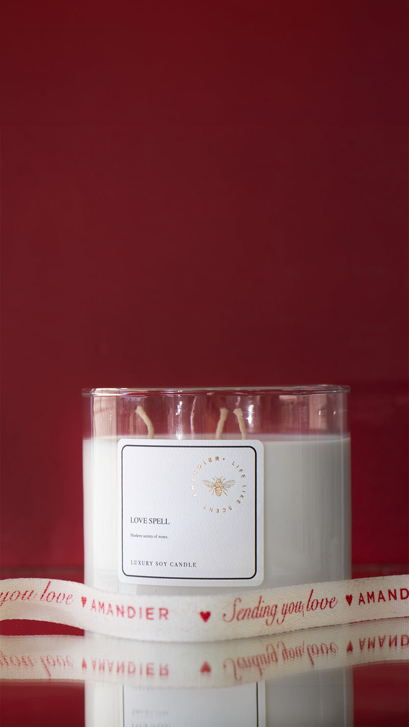 Soy Candle - 3 wicks / Love Spell