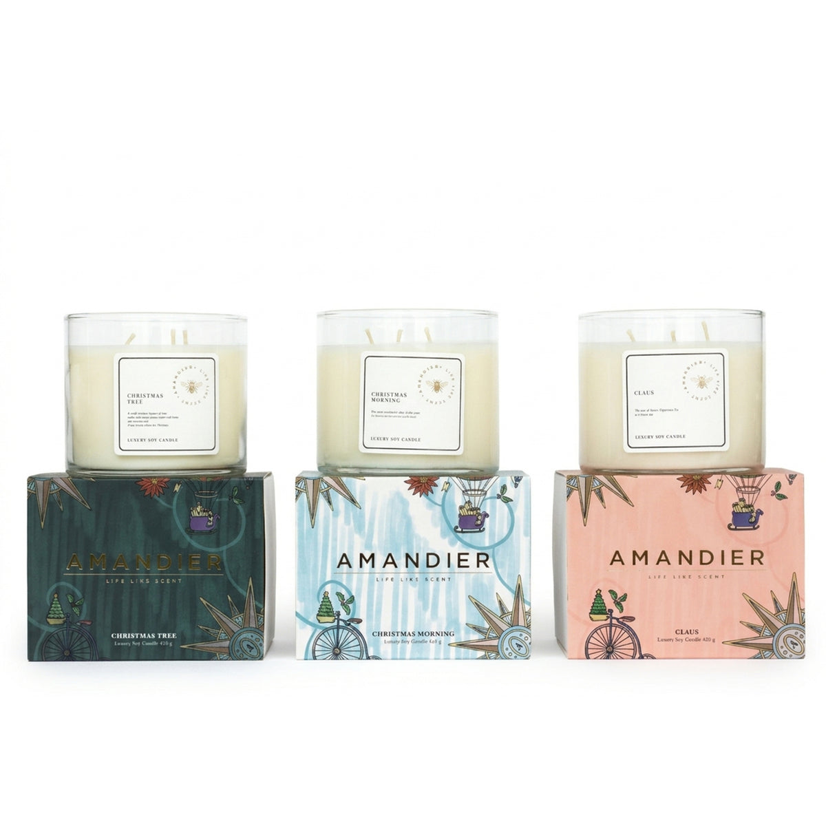Soy Candle - 3 wicks / Colección Navidad